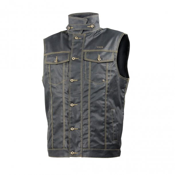 Trilobite 1990 Wax Cotton Vest - MC Vest i bomuld til herre