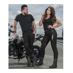 Trilobite Parado - Sort slim fit - Motorcykel Jeans - Herre og dame